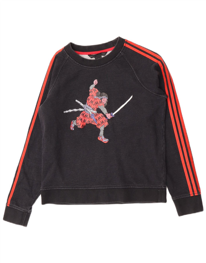 Męska bluza z grafiką Marc Jacobs, mała, granatowa, bawełniana