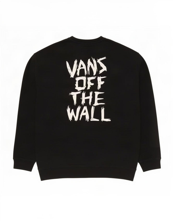 Męski sweter z grafiką Vans, 2XL, czarny, bawełniany