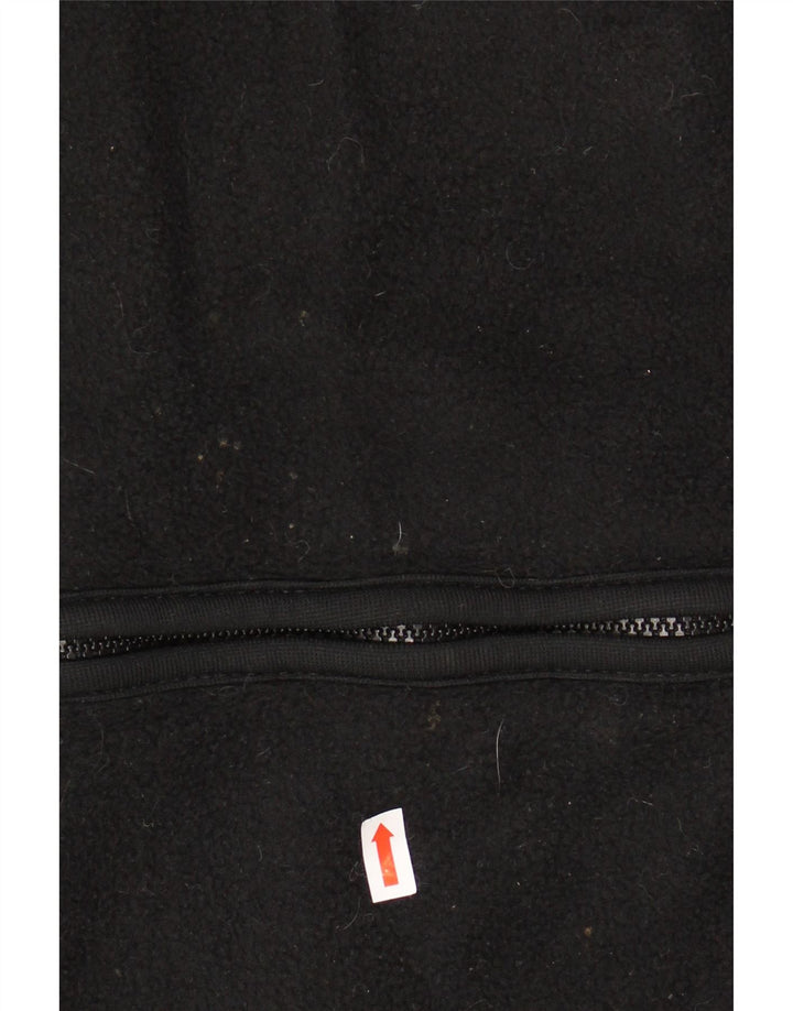 EDDIE BAUER Męska kamizelka polarowa o luźnym kroju UK 44 2XL Czarny poliester