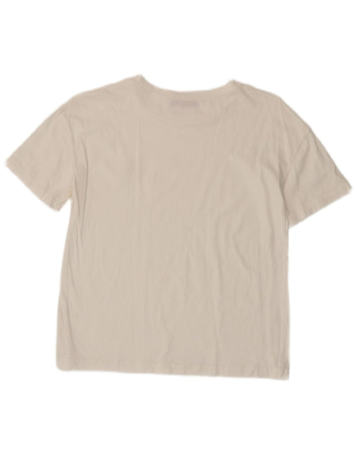 T-shirt damski ZARA Top UK 10, mały, biały