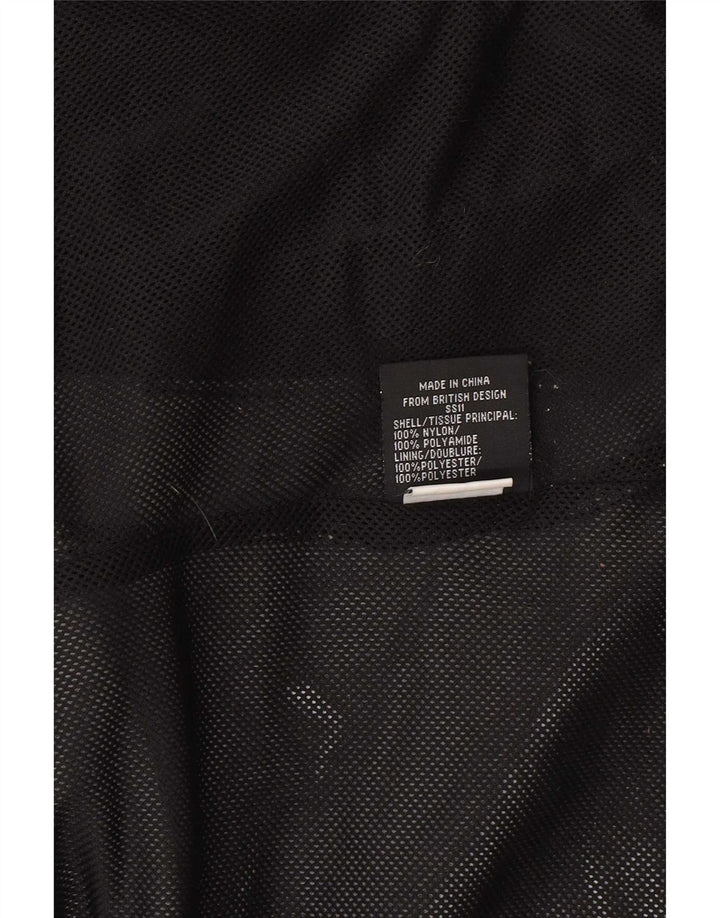 Damska kurtka wiatrówka Superdry o regularnym kroju UK 16, duża, czarna nylonowa
