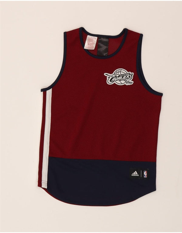 Chłopięca kamizelka z grafiką Adidas Cleveland Cavaliers na 11-12 lat, burgundowa