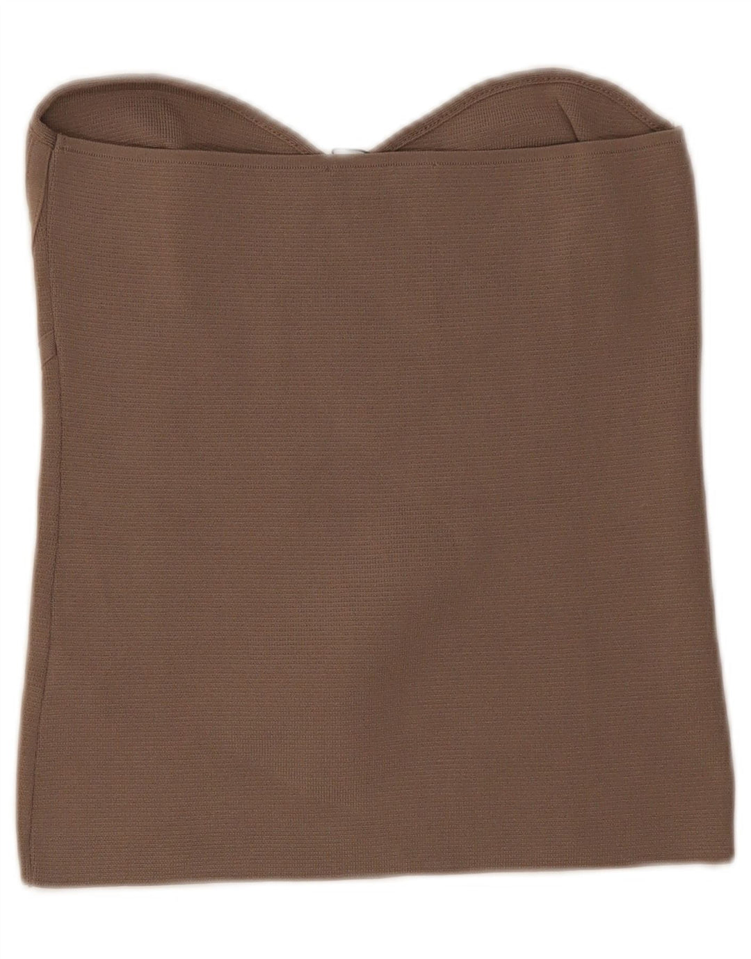 Damski top bez ramiączek Zara UK 14, duży, brązowy nylon