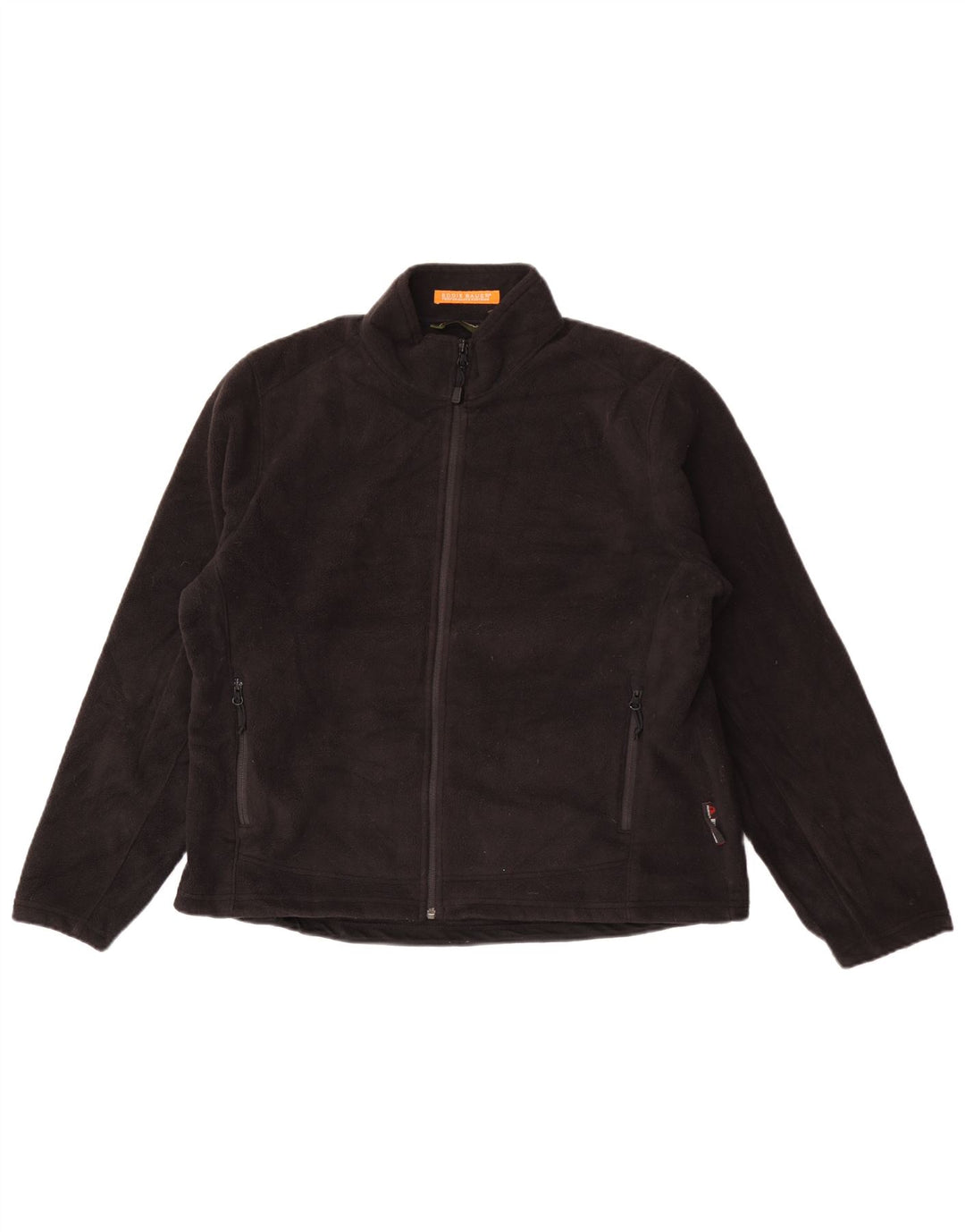 Damska kurtka polarowa oversize Eddie Bauer UK 18 XL, czarny poliester