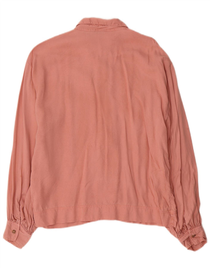 Damska koszula oversize Topshop UK 10 Small Pink Lyocell