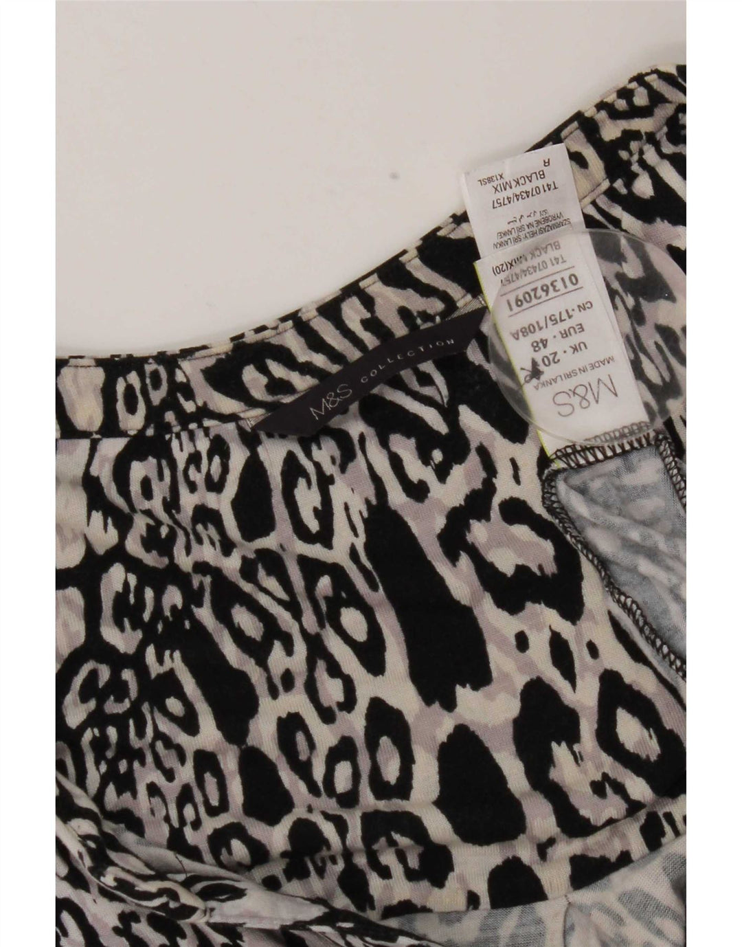 Bluzka damska Marks & Spencer UK 20 2XL Wielobarwny nadruk zwierzęcy