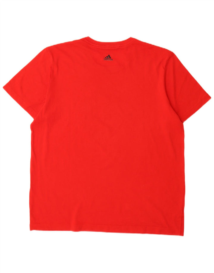 Męska koszulka graficzna Adidas Top XL czerwona