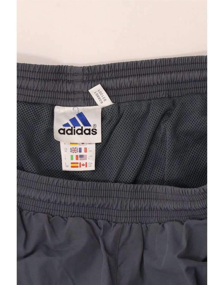 Męskie spodnie wiatrówkowe Adidas XL, szare, bawełniane