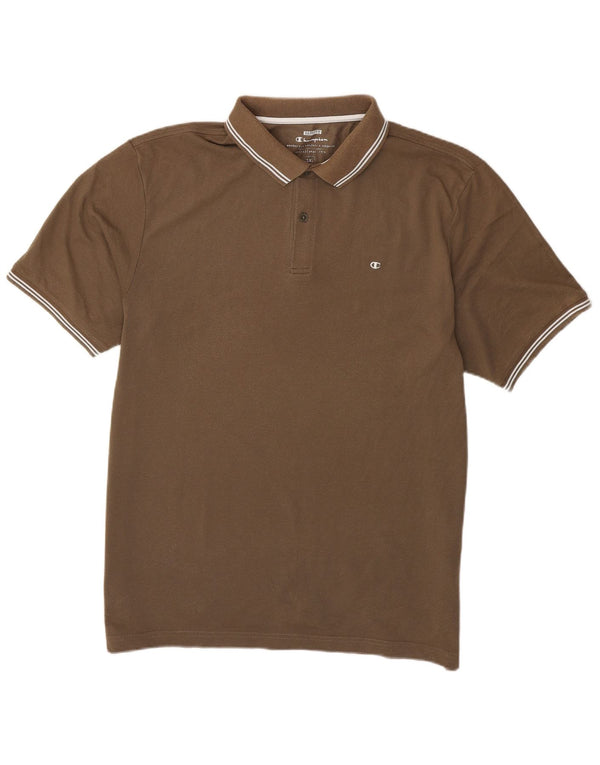 Męska koszulka polo Champion Easy Fit 3XL, bawełniana w brązowe paski