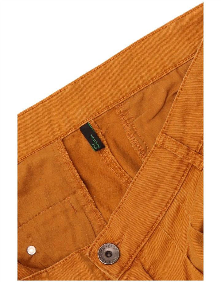 Spodnie damskie Benetton Pegged Chino W34 L29 Pomarańczowe