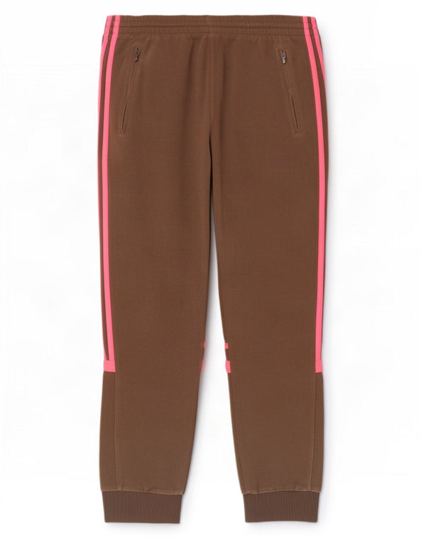 Damskie spodnie dresowe Adidas Joggers UK 10 Small Brown Colourblock