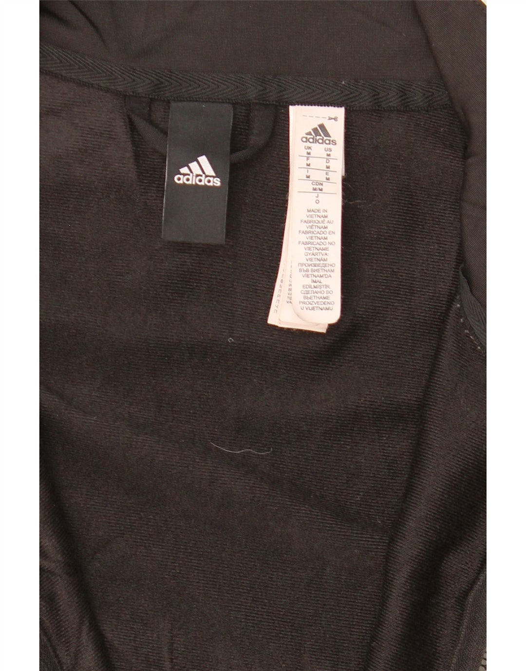 Męska kurtka dresowa ADIDAS, średni czarny poliester