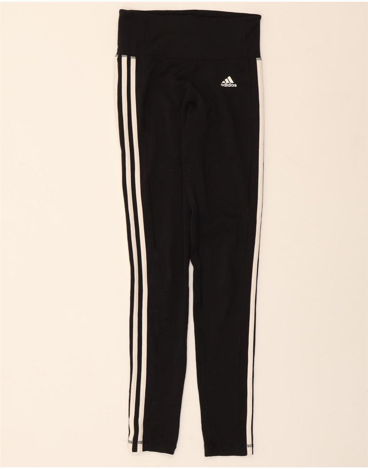 ADIDAS Womens Climalite Leggings UK 4/6 XS  Black Polyester Vintage Adidas and Second-Hand Adidas from Messina Hembry 