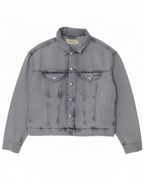 Męska kurtka dżinsowa Calvin Klein Jeans UK 40, duża, niebieska, bawełniana