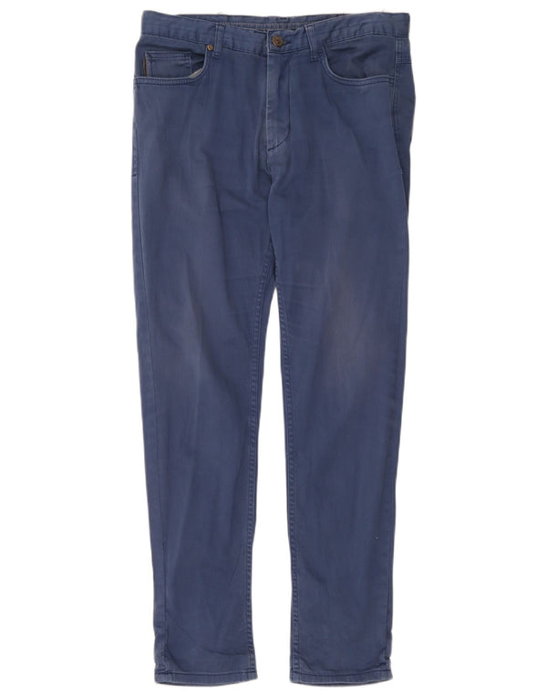 Męskie spodnie typu slim casual Zara EU 42 Large W32 L29 Niebieska bawełna