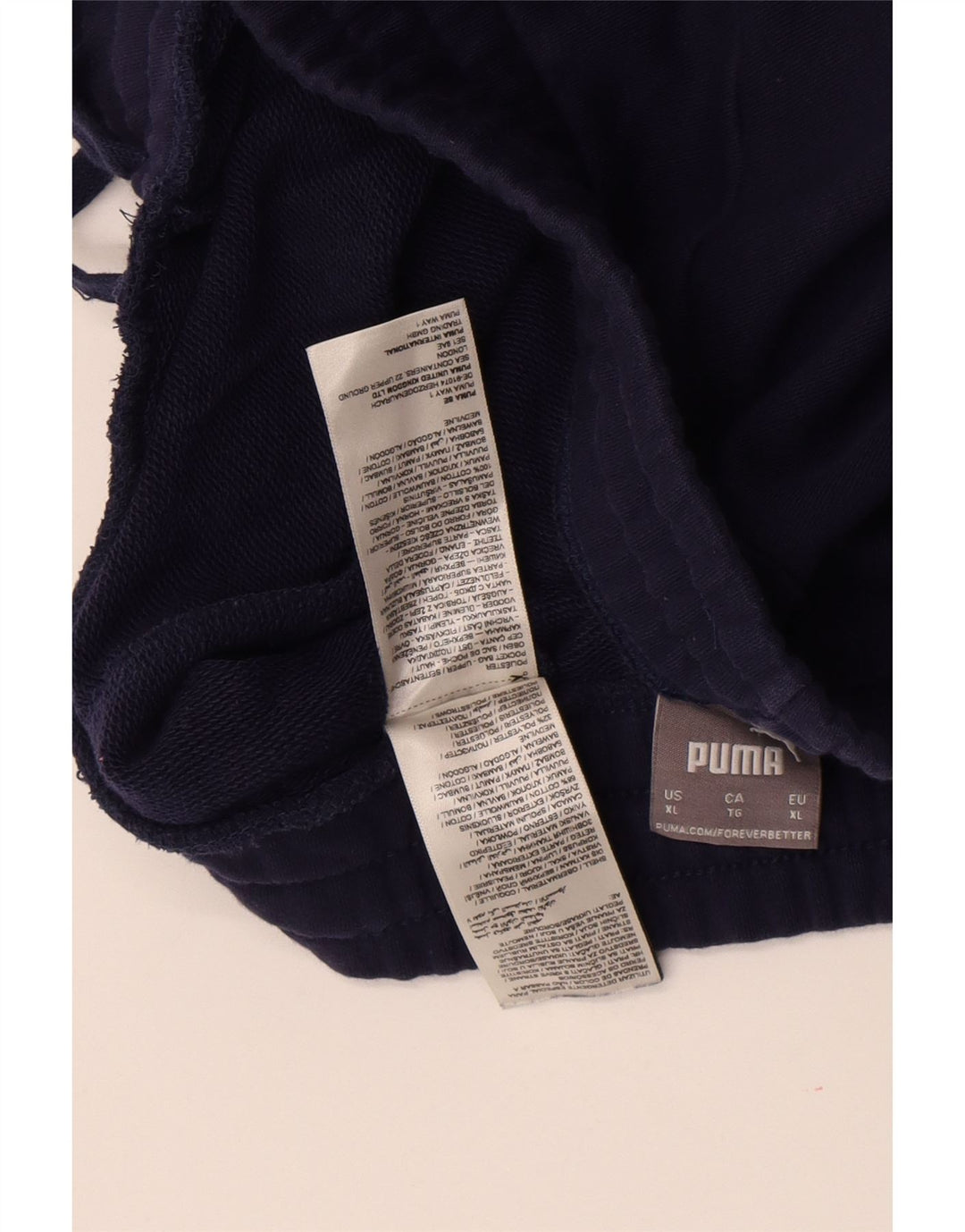 Męskie spodenki sportowe Puma XL, granatowe, bawełniane