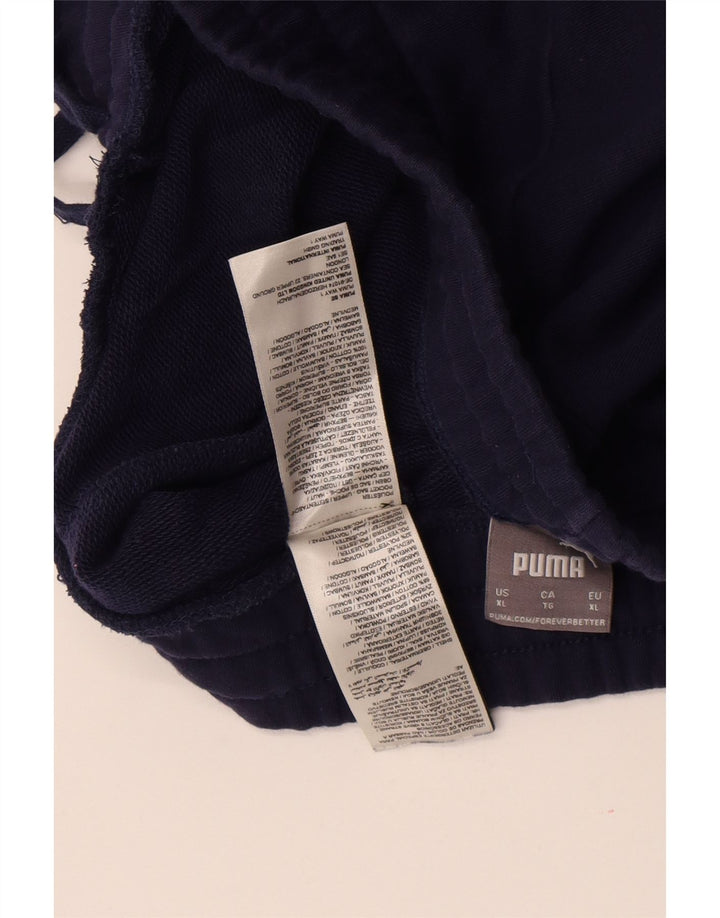 Męskie spodenki sportowe Puma XL, granatowe, bawełniane