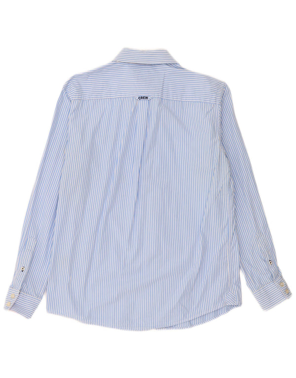 Crew Clothing Męska koszula o klasycznym kroju, bawełniana w średnie niebieskie prążki