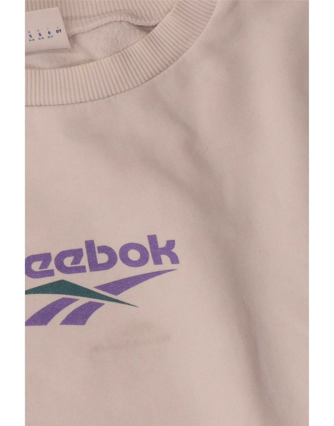 Damska bluza typu oversize Crop Reebok UK 8/10, mała, biała