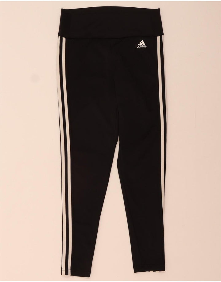 Damskie legginsy ADIDAS Aeroready UK 12/14, średni czarny poliester