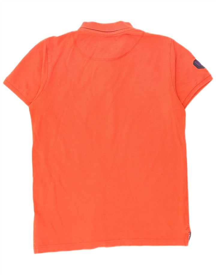 Męska koszulka polo Jack & Jones z grafiką, mała, czerwona, bawełniana