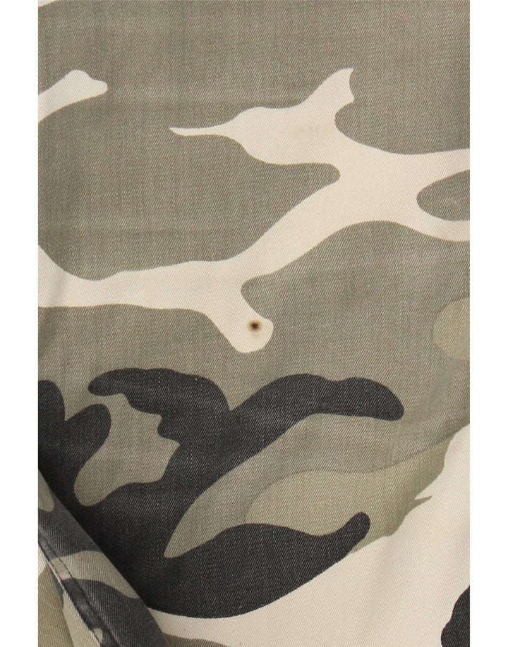 Męskie spodenki cargo w stylu vintage XL W38 Khaki, kamuflaż, poliester