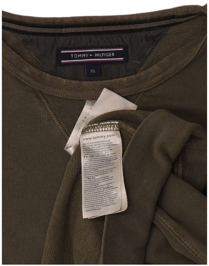 Męska bluza Tommy Hilfiger XL, bawełniana khaki