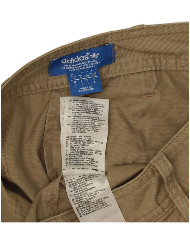 Adidas Męskie Spodenki Chino Duże W38 Khaki Bawełniane