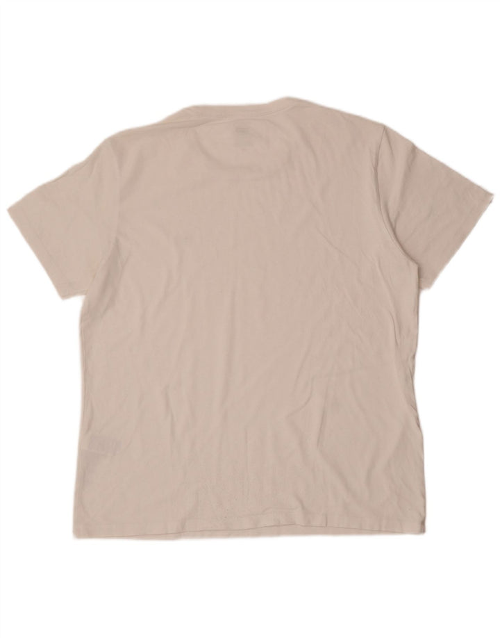 Męski standardowy T-shirt Levi's, duży, biały, bawełniany