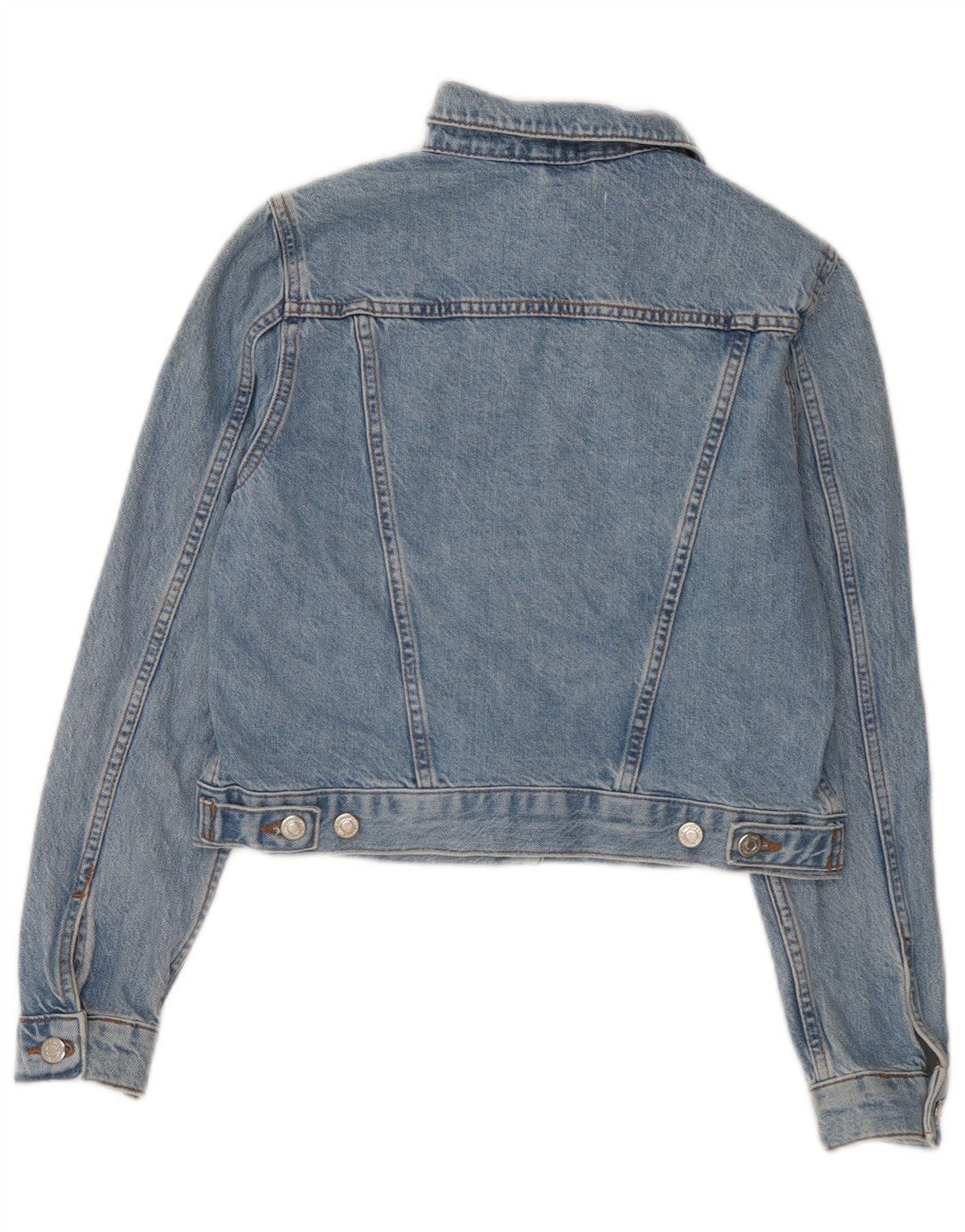 Damska kurtka jeansowa Topshop Crop UK 8, mała, niebieska, bawełniana