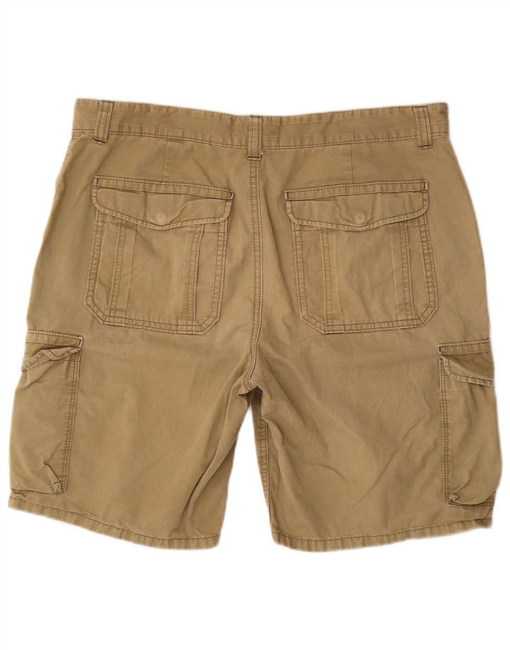 Marks & Spencer Męskie szorty cargo o regularnym kroju W36, duże, bawełniane w kolorze khaki