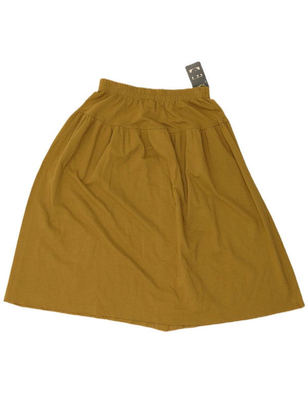 Vintage damska spódnica w kształcie litery A UK 44/46 Medium W32 Khaki Cotton