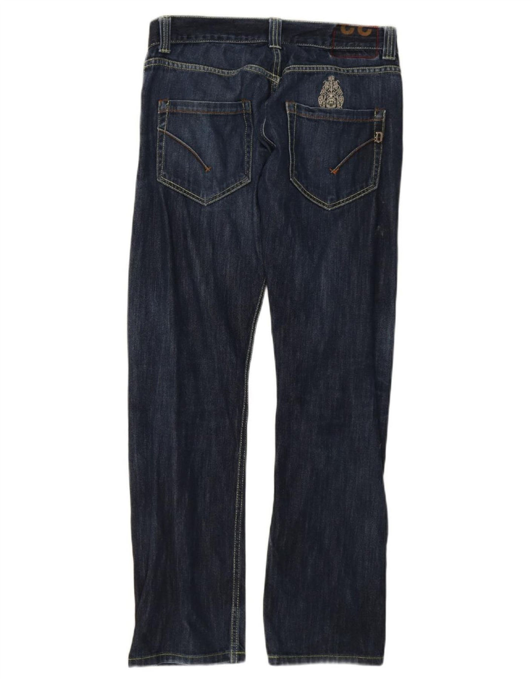 DONDUP Womens Straight Jeans W33 L31 Navy Blue