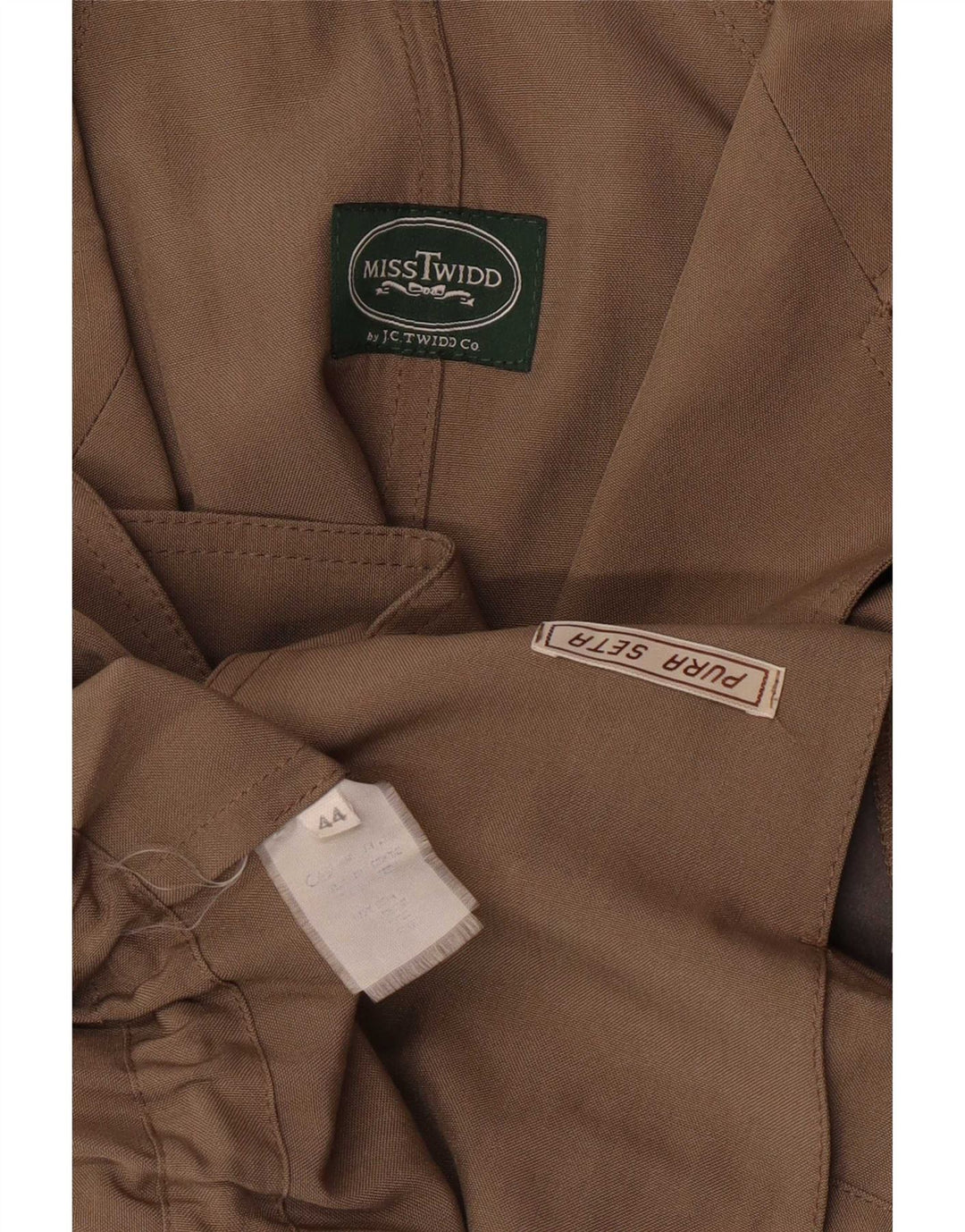 Damska kurtka parka Misstwidd IT 44, średni khaki, jedwab