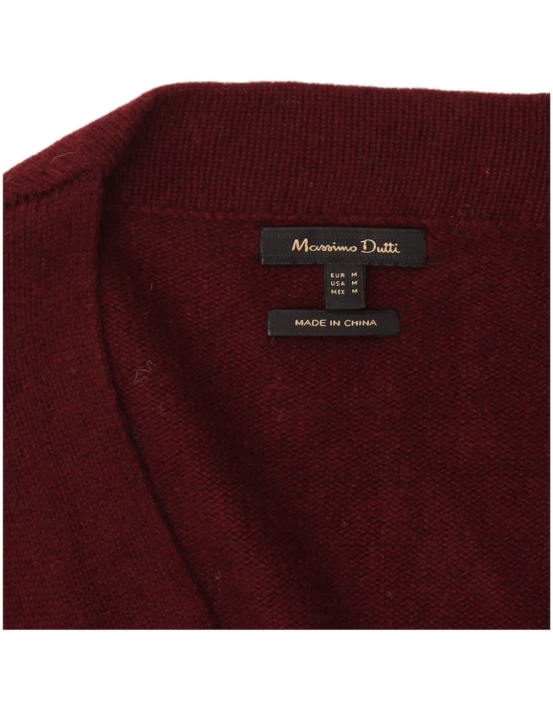 Sweter damski Massimo Dutti Longline Cardigan UK 14 średni burgund