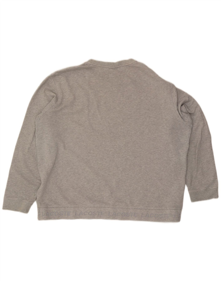 Męska bluza Lacoste Rozmiar 8 3XL Szara bawełna w plamki