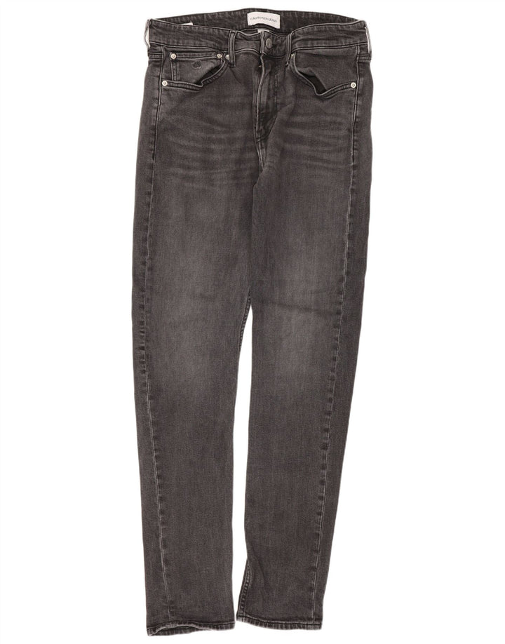 Męskie jeansy Calvin Klein W32 L32 Szara bawełna