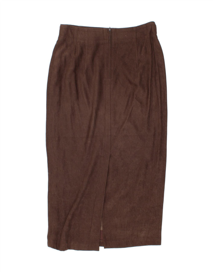 VINTAGE Womens Stretch Maxi Skirt IT 44 Medium W30  Brown Polyamide Vintage Vintage and Second-Hand Vintage from Messina Hembry 