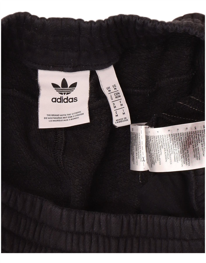 Męskie spodnie dresowe ADIDAS Joggery, bawełna w kolorze średniej czerni