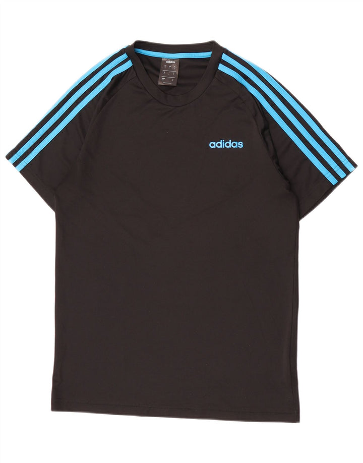 Adidas Męska koszulka Climalite Top, mała, czarna, z poliestru