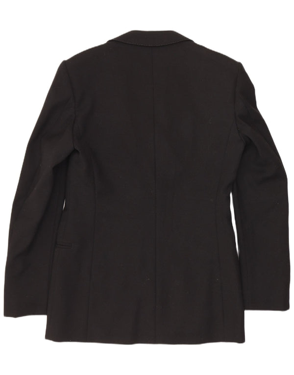 Vintage męska marynarka zapinana na 1 guzik UK 36 Small Black Classic