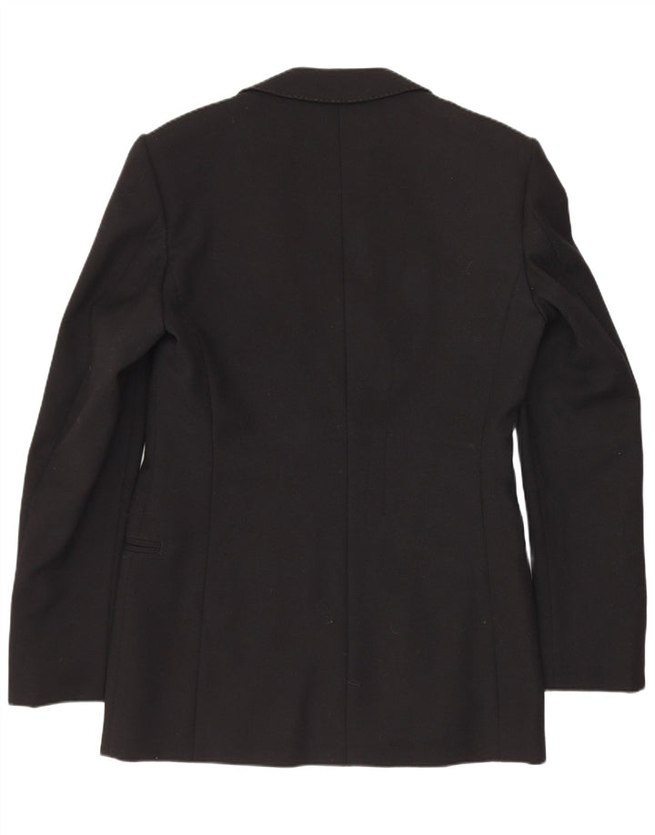 Vintage męska marynarka zapinana na 1 guzik UK 36 Small Black Classic