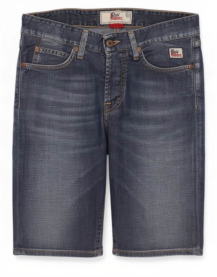 Damskie spodenki jeansowe Roy Rogers 529, średnie W28, niebieska bawełna