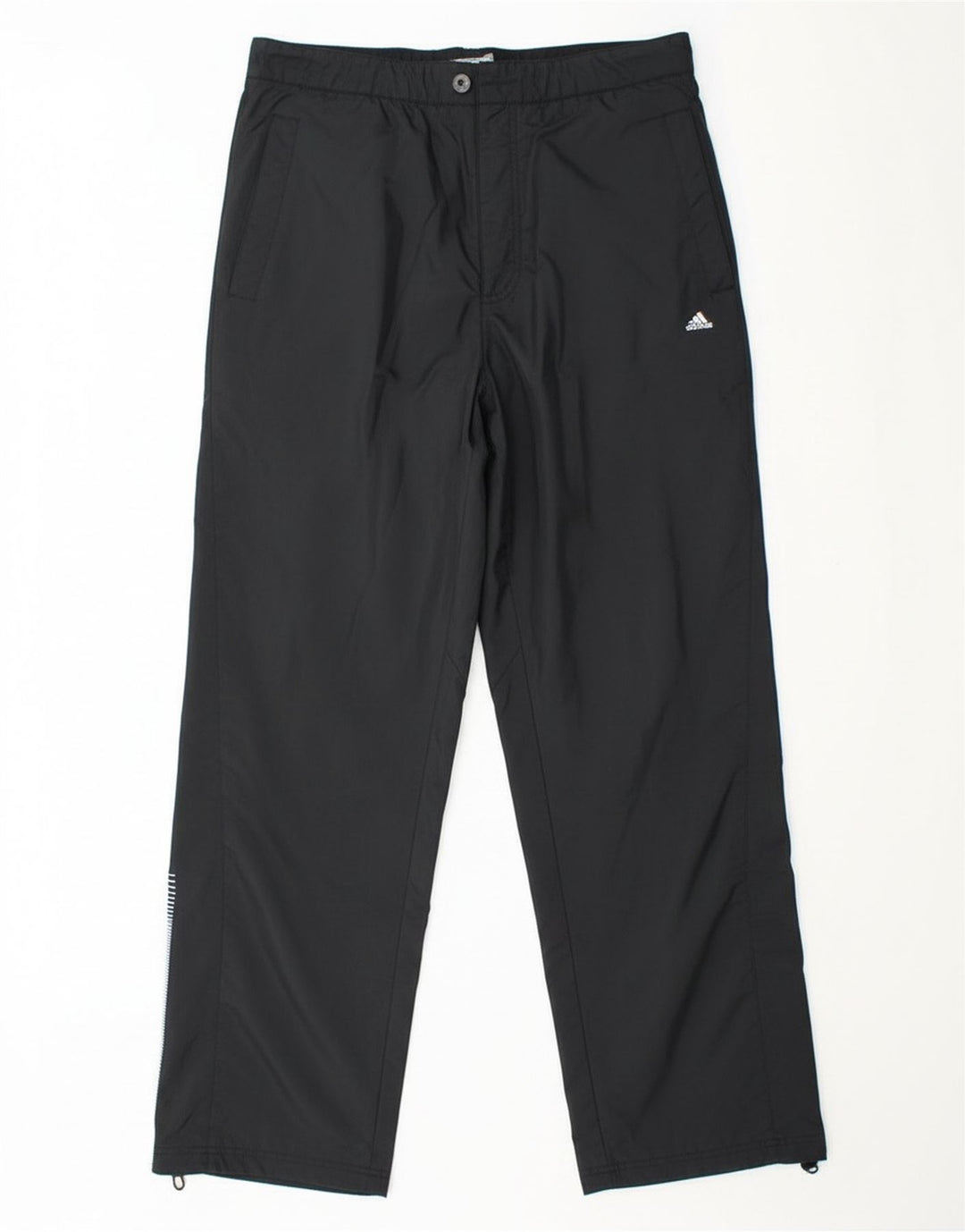 Męskie proste spodnie chino Adidas, średni czarny poliester