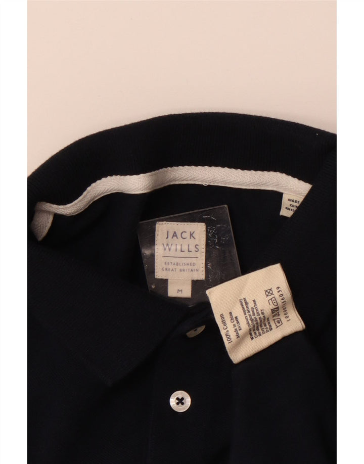 Męska koszulka polo JACK WILLS, średnia, granatowa, bawełniana