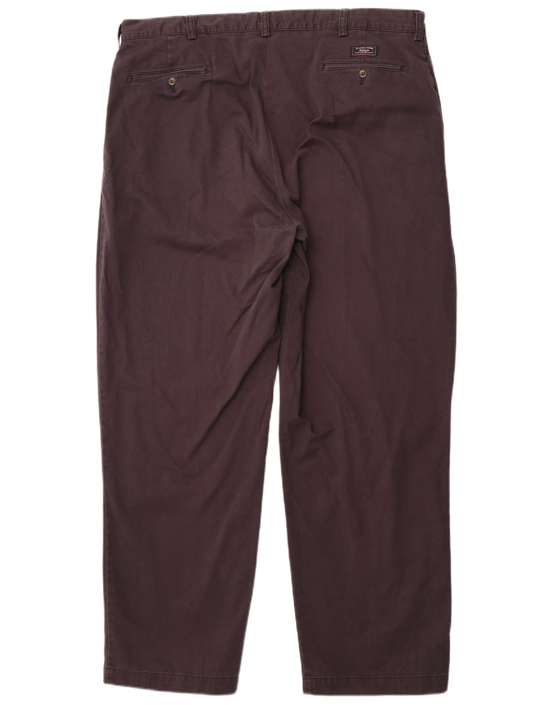 POLO RALPH LAUREN Męskie spodnie chino z pegged W42 L32 Granatowa bawełna