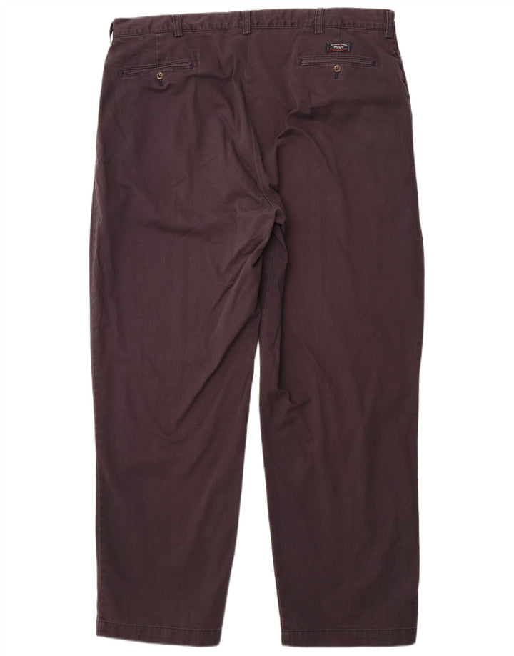 POLO RALPH LAUREN Męskie spodnie chino z pegged W42 L32 Granatowa bawełna