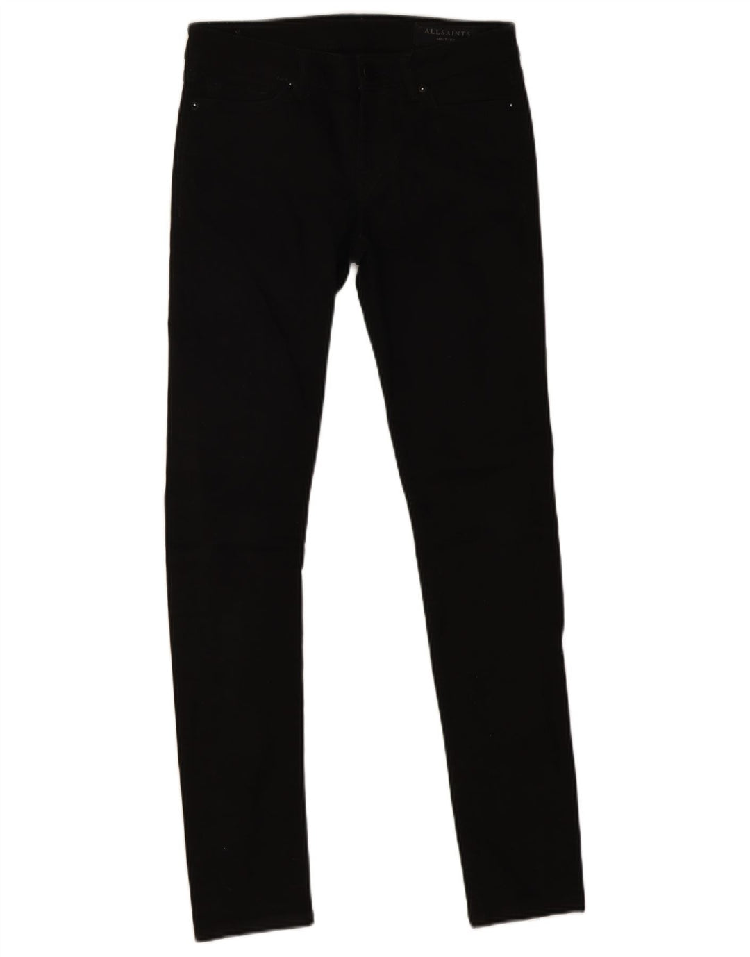 Damskie jeansy Skinny All Saints W26 L28 Czarne bawełniane