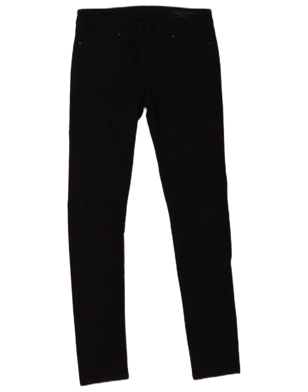 Damskie jeansy Skinny All Saints W26 L28 Czarne bawełniane