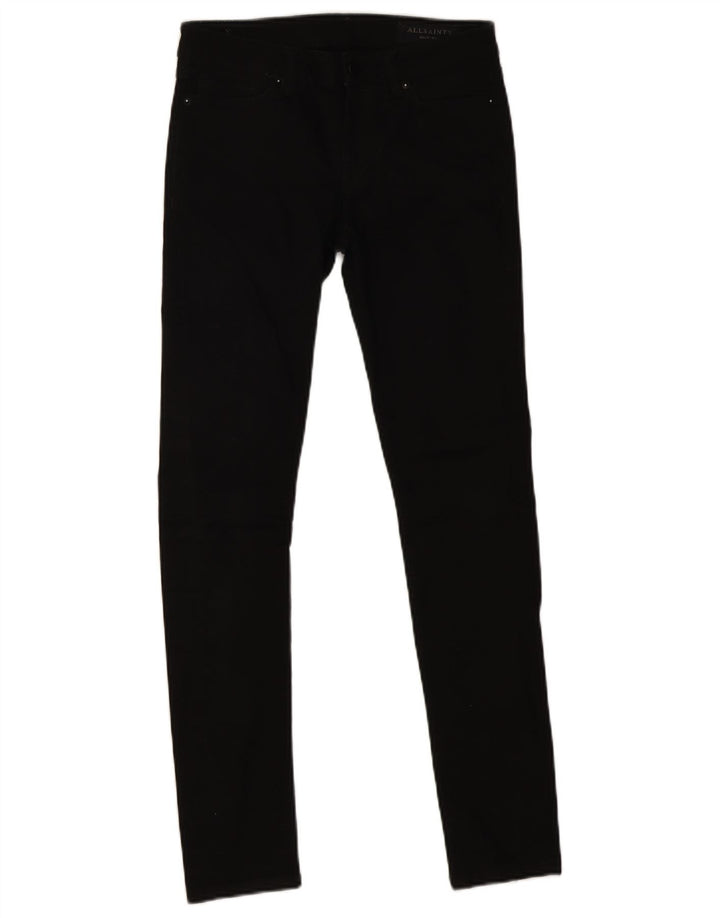 Damskie jeansy Skinny All Saints W26 L28 Czarne bawełniane